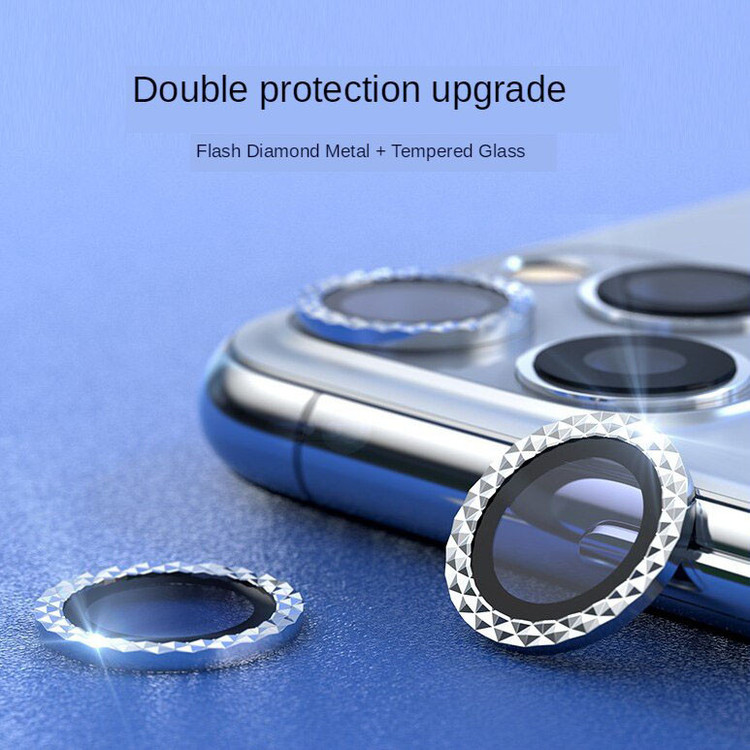 محافظ لنز دوربین مدل Diamond مناسب برای گوشی موبایل اپل iPhone 12/12 Pro